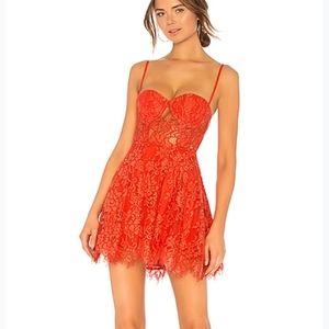 NWT NBD x Naven Caroline Dress in Coral